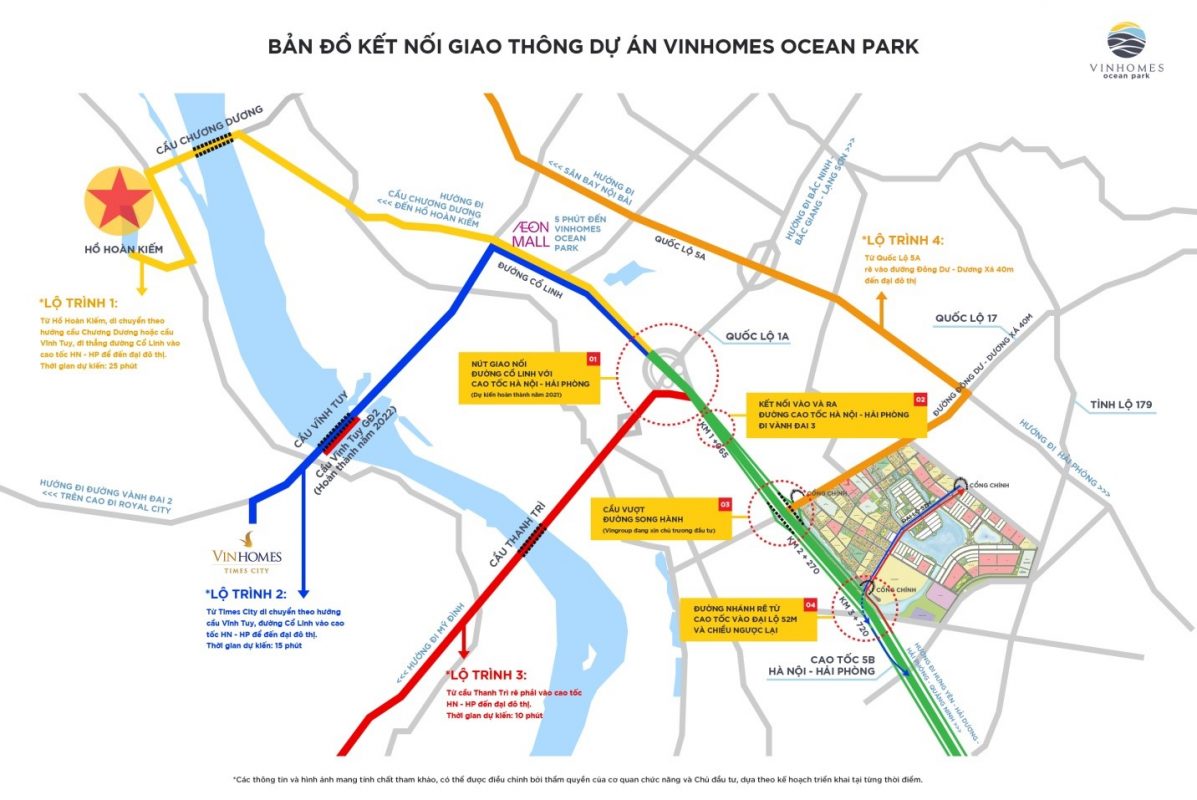 Bản đồ dự án VINHOMES OCEAN PARK