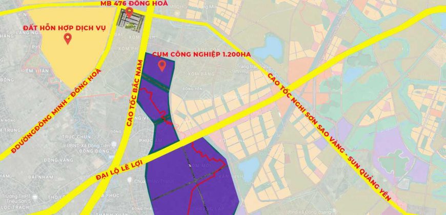 ĐẤT NỀN SỔ ĐỎ ĐÔNG SƠN CHỈ HƠN 700TR NGAY CỤM CÔNG NGHIỆP 1200HA, CUỐI NĂM VỀ THÀNH PHỐ